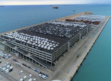 Terminal de coches del Puerto de Valencia