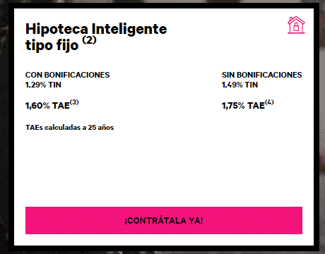 Hipoteca VAriable Inteligente EVO Banco. Ejemplo de producto bancario para el Tema 4 de Economía y Emprendimiento 4º ESO