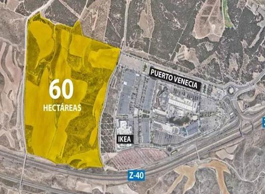 El área de casí 60 hectáreas donde se plantear ubicar el nuevo centro de datos de Microsoft, ubicado junto a Puerto Venecia.