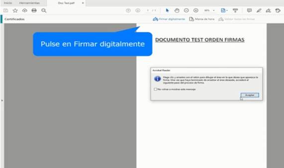 firmar un documento con Adobe Acrobat Reader
