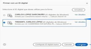 firmar digitalmente un documento PDF