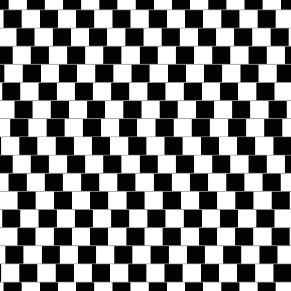 Ilusión óptica- Pared de cafetería