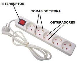 Partes de una regleta homologada. AprendEmergencias