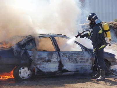 Extinción de vehículo por enfriamiento